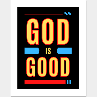 God Is Good | Christian Typography Posters and Art